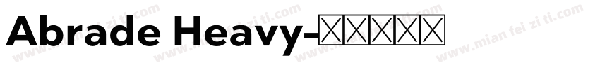 Abrade Heavy字体转换